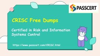 2022 Updated ISACA CRISC Exam Dumps