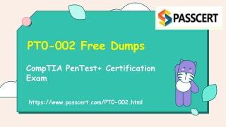 2022 Updated CompTIA PenTest  Certification PT0-002 Exam Dumps