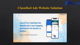 Classified Ads Website Solution