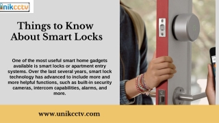 Things to Know About Smart Locks