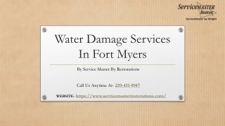Get Water Damage Services In Fort Myers