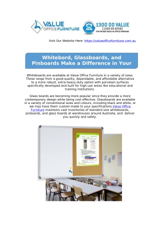 Whitebord, Glassboards, and Pinboards Make a Difference in Your Business