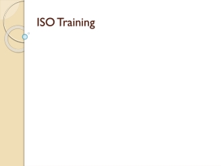 ISO training