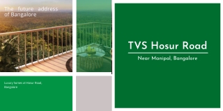 TVS Emerald Hosur Road Bangalore | Brochure