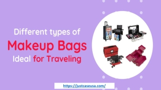 Different types of makeup bags that are ideal for traveling