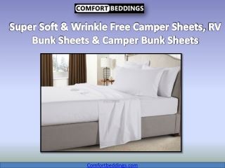 Super Soft & Wrinkle Free Camper Sheets, RV Bunk Sheets & Camper Bunk Sheets