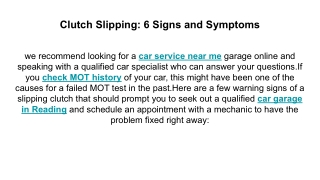 Clutch Slipping_ 6 Signs and Symptoms