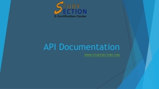 API Documentation - StudySection