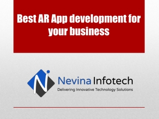 Best AR App development for your business