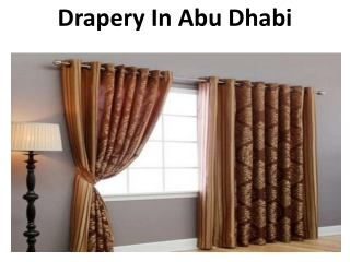 Drapery In Abu Dhabi