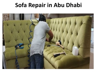 Sofa Repair in Abu Dhabi