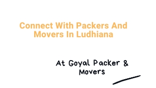 Get Affordable Packers And Movers In Ludhiana