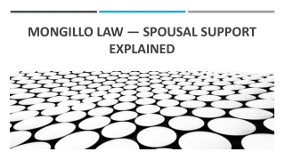 Mongillo Law — Spousal Support Explained