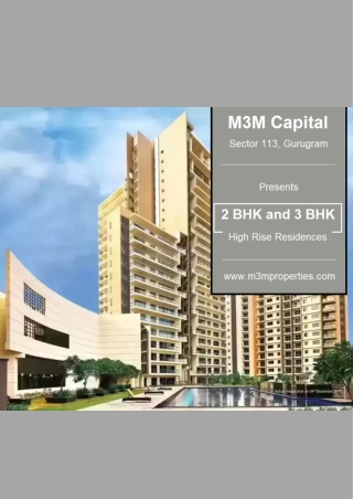 M3M Capital Sector 113, Gurugram | Experience a Sense of Well-Being Indoors