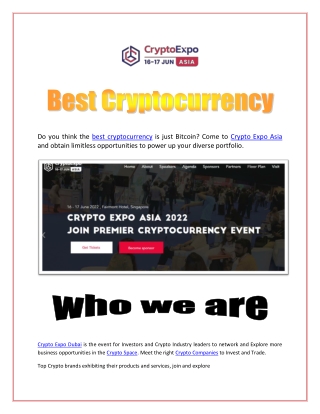 Best Cryptocurrency