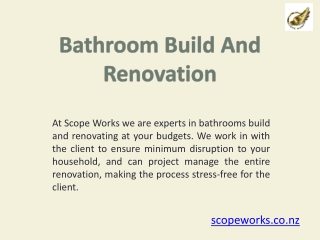 Bathroom Renovation and Property Renovation Services in Auckland
