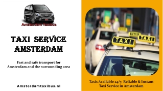 Taxi service Amsterdam