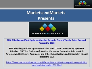 EMC Shielding and Test Equipment Market Analysis, Current Trends, Price, Demand,