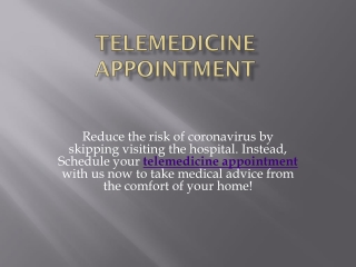 Telemedicine Appointment