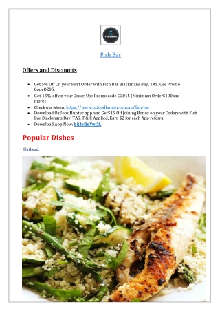 $5 Fish Bar Menu - Burgers Takeaway, Blackmans Bay,TAS