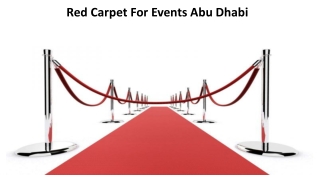Red Carpet For Events Abu Dhabi
