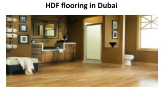HDF flooring in Dubai