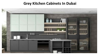 Grey Kitchen Cabinets In Dubai