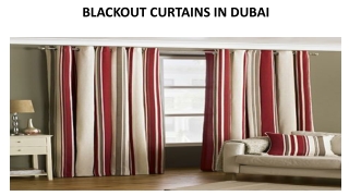 BLACKOUT CURTAINS IN DUBAI