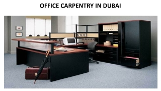 OFFICE CARPENTRY IN DUBAI