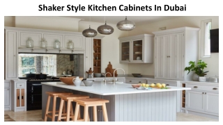Shaker Style Kitchen Cabinets In Dubai