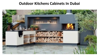 Outdoor Kitchens Cabinets  In Dubai