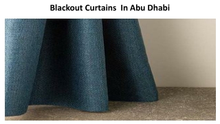 Blackout Curtains  In Abu Dhabi