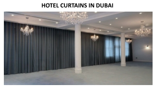 HOTEL CURTAINS IN DUBAI