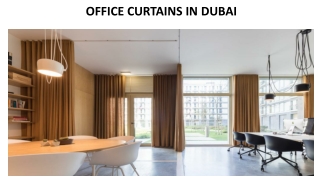 OFFICE CURTAINS IN DUBAI