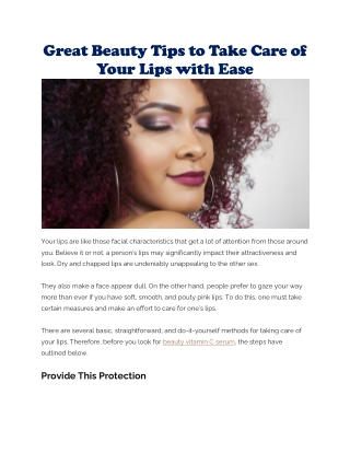 beauty vitamin c serum