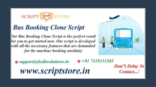 Readymade Bus Booking Script - SCRIPTSTORE.IN
