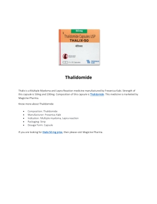 thalix 50 mg price