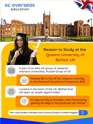 Reason to Study at the Queens University of Belfast UK