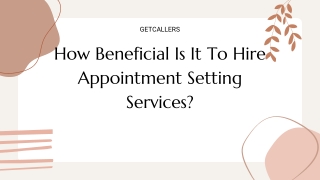 How Beneficial Is It To Hire Appointment Setting Services