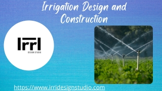 Irrigation Design and Construction - Irri Design Studio