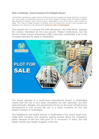 Plots in Hyderabad-converted