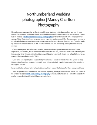 Northumberland wedding photographerMandy Charlton Photography