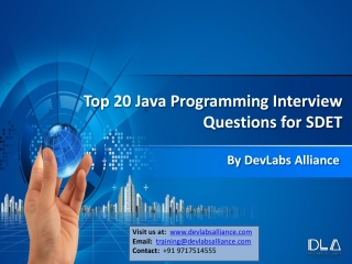 DevLabs Alliance Top 20 Java Programming Interview Questions for SDET (2)