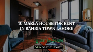 10 Marla House for Rent in Bahria Town Lahore