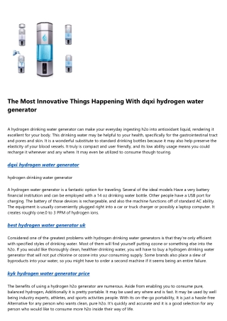 6 Books About hydrogen rich water generator tumbler You Should Read