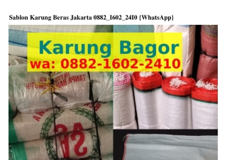 Sablon Karung Beras Jakarta