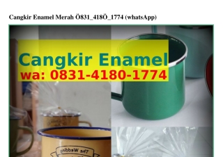 Cangkir Enamel Merah