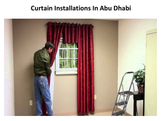 Curtain Installations In Abu Dhabi