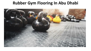 Rubber Gym Flooring In Abu Dhabi