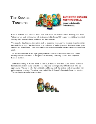 The Russian Treasures